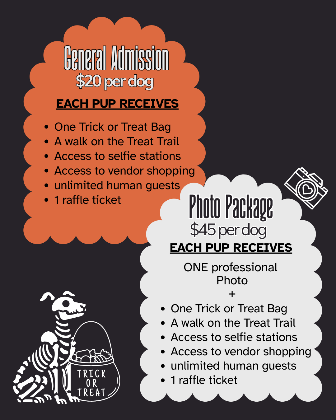 Tricks for Treats Event Ticket