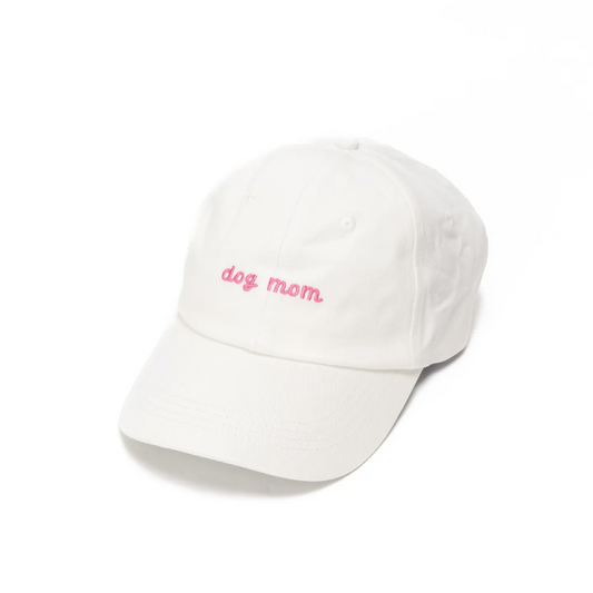 White Dog Mom Hat