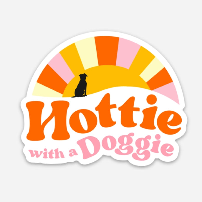 Hottie with a Doggie Sticker